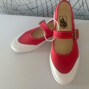 Vans Women’s Red Mary Jane Sneakers